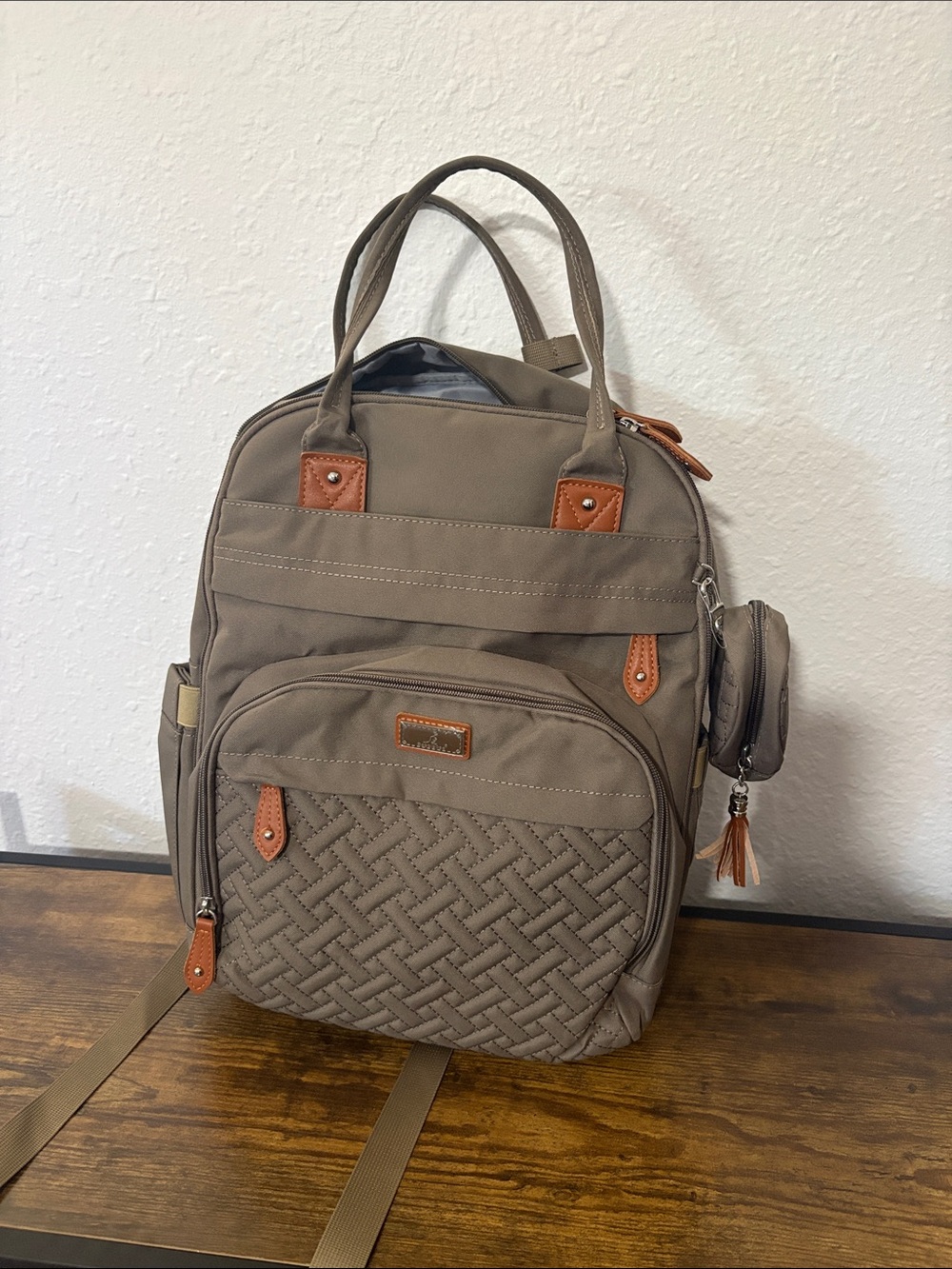 BabbleRoo diaper bag with dust cover